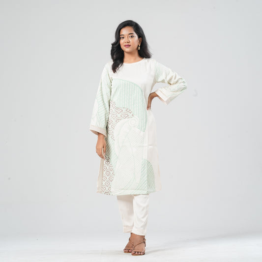 Women's Blended Silk Two Piece
