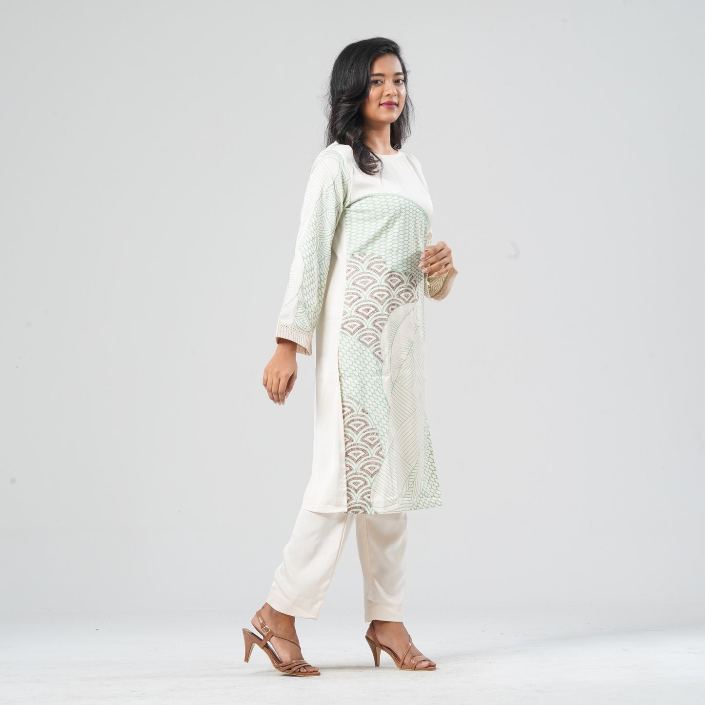 Women's Blended Silk Two Piece