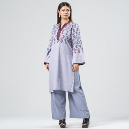 Women’s Blended Silk Printed Two Piece Set