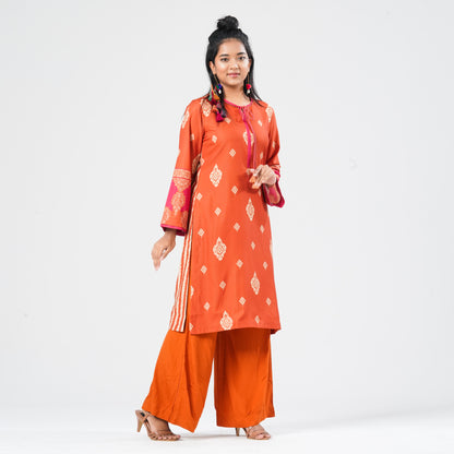 Women’s Blended Silk Two Piece Set