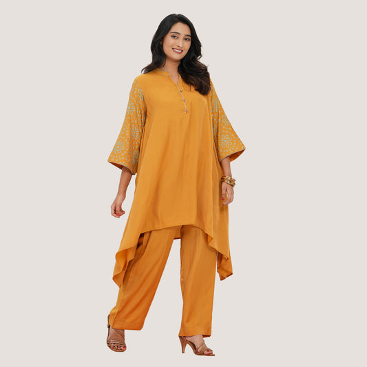 Womens Mustard Two Piece Set