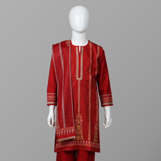 Girls Red Three Piece Set