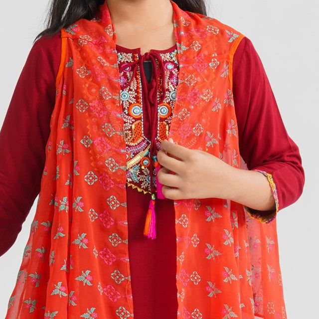 Girl’s Viscose Three Piece Set