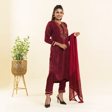 Load image into Gallery viewer, Ladies 3Pcs- Maroon

