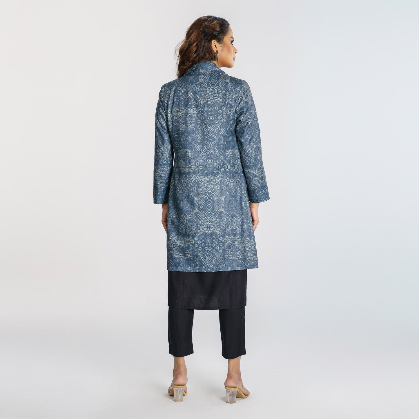 Womens Ethnic Indigo & Black 3-Piece