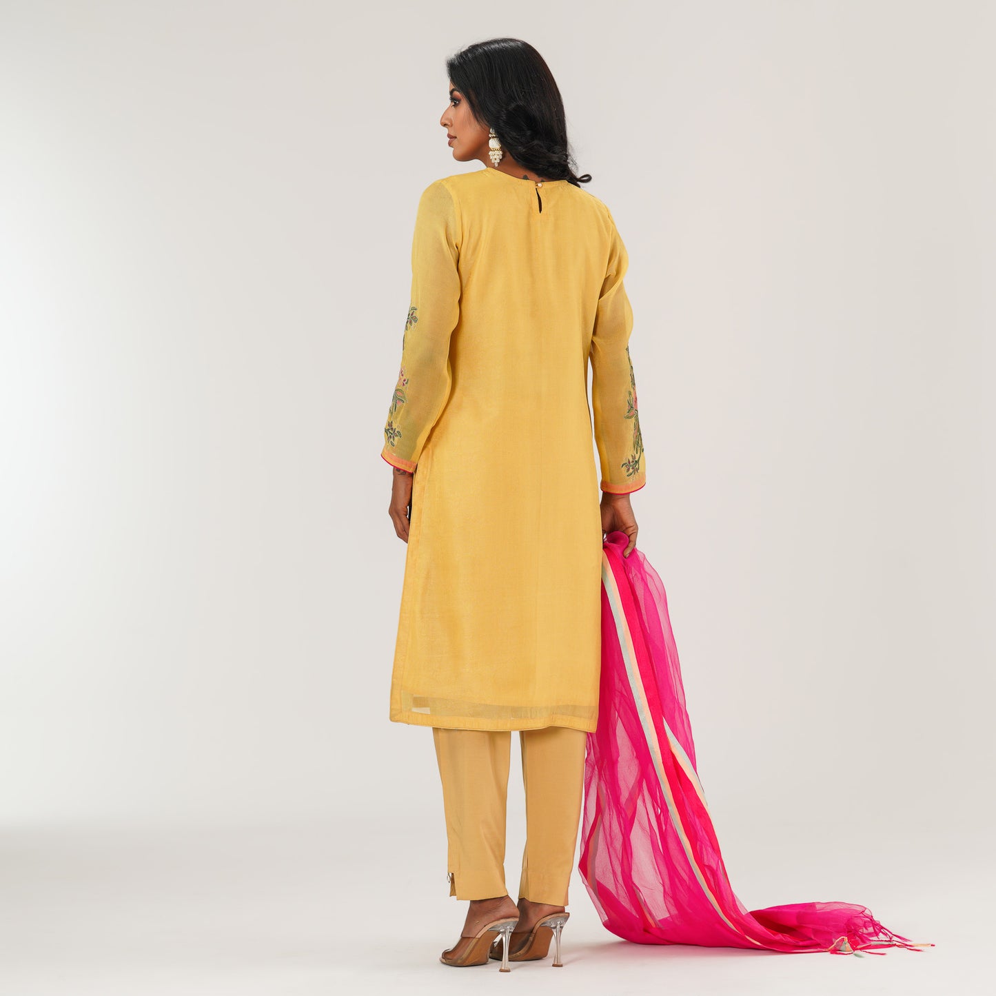 Ethnic Yellow Three Piece