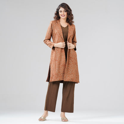 Womens Brown Three Piece