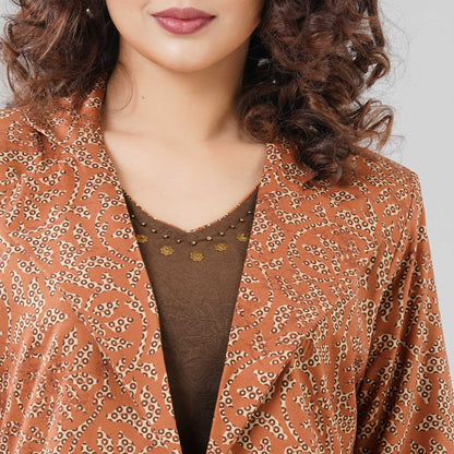 Womens Brown Three Piece