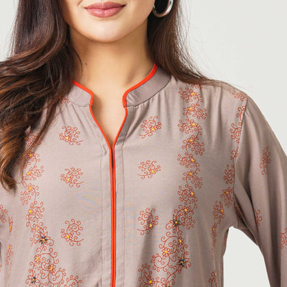 Women’s Cashmilon Printed Three-Piece Set