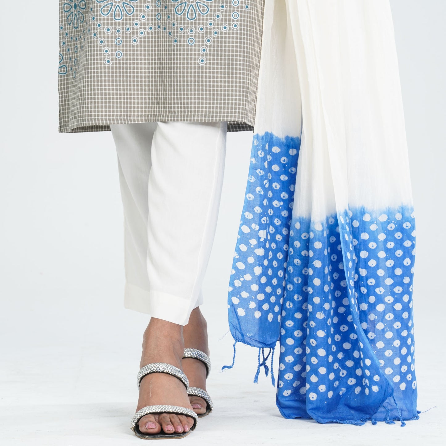 Women’s Sage Green Three Pieces Ethnic Set