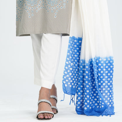 Women’s Sage Green Three Pieces Ethnic Set