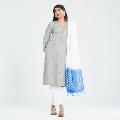 Women’s Sage Green Three Pieces Ethnic Set