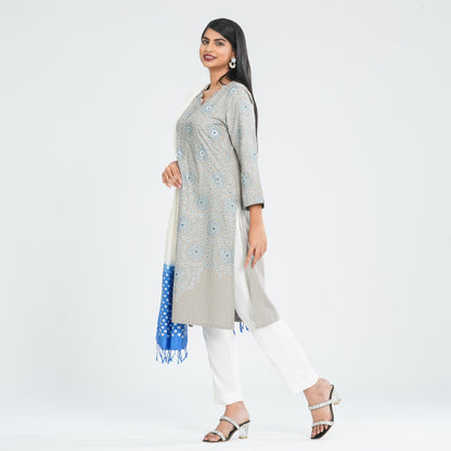 Women’s Sage Green Three Pieces Ethnic Set