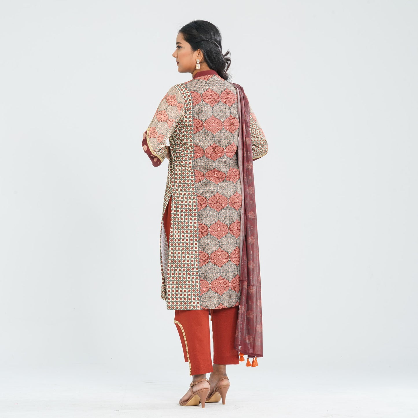 Women's Blended Silk Three Piece Set