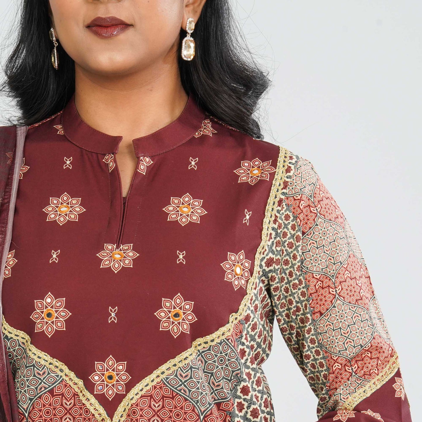 Women's Blended Silk Three Piece Set