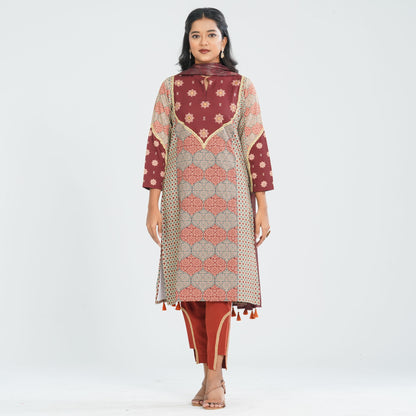 Women's Blended Silk Three Piece Set
