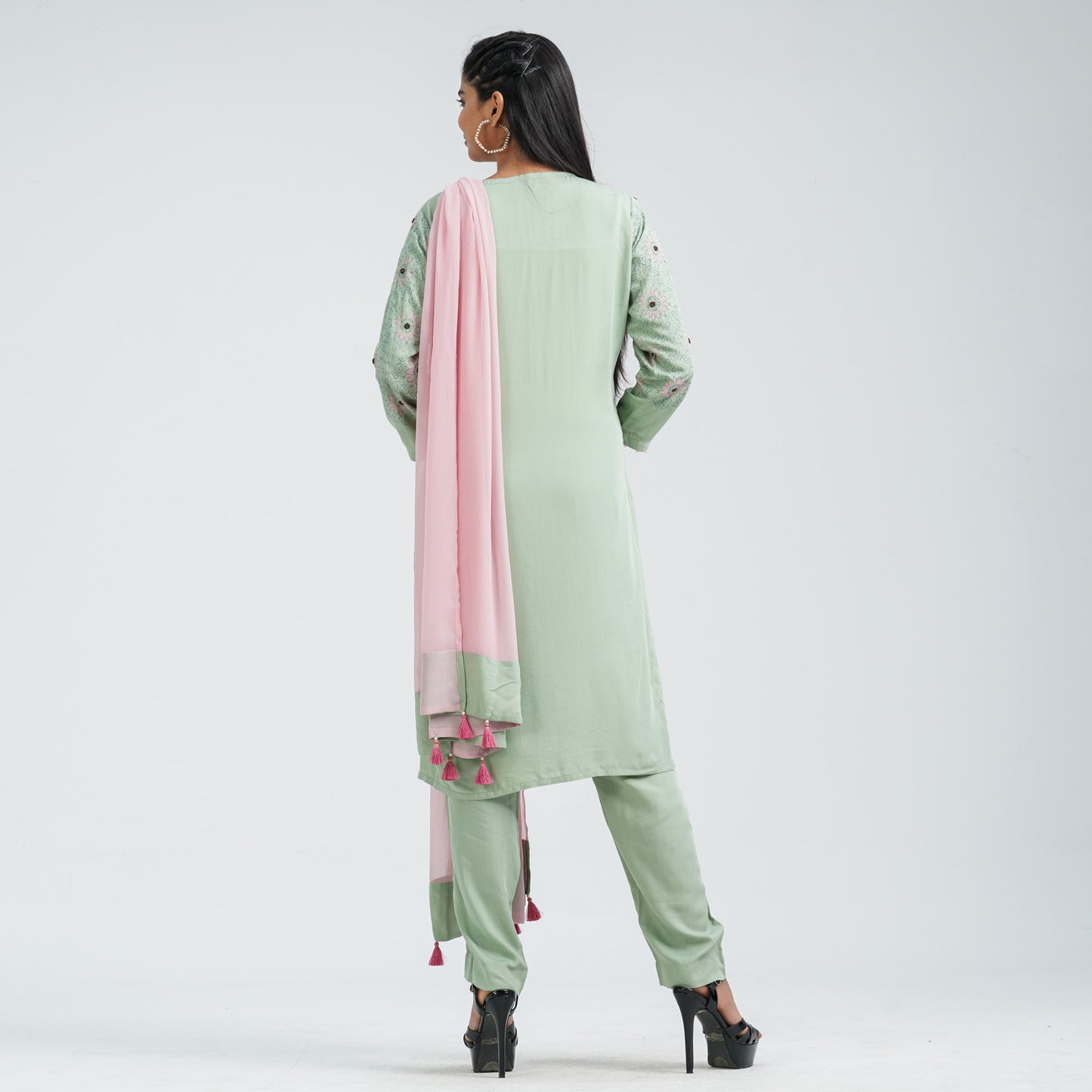 Women’s Floral Viscose Three Piece Set