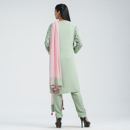 Women’s Floral Viscose Three Piece Set