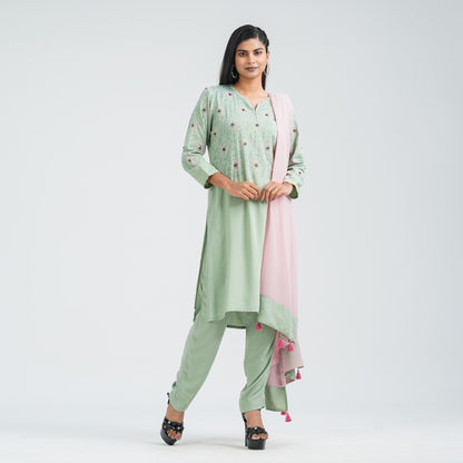 Women’s Floral Viscose Three Piece Set