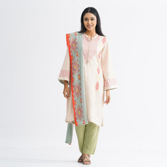 Women’s Beige Three-Piece Set