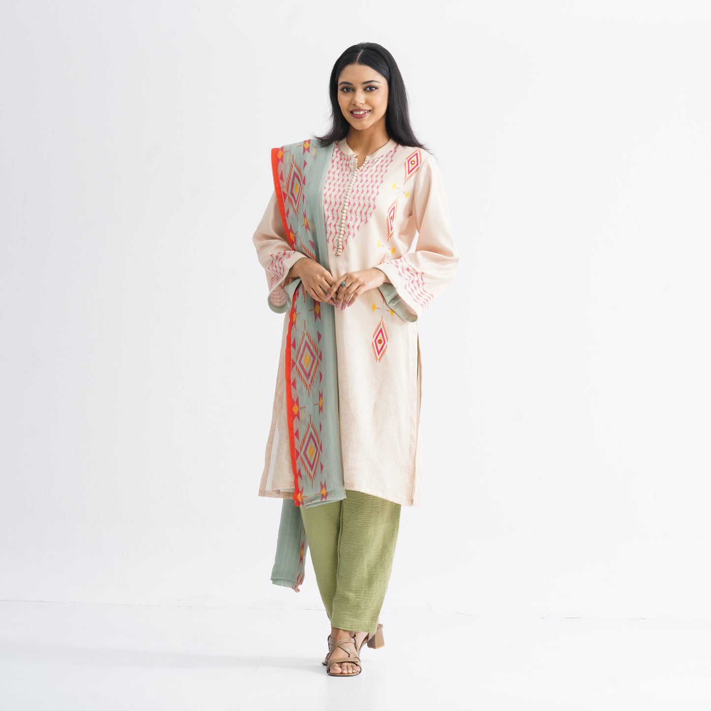 Women’s Beige Three-Piece Set