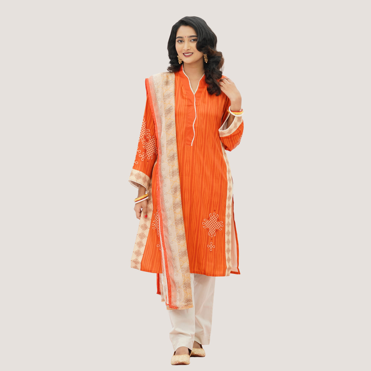 Womens Orange 3-Piece Set