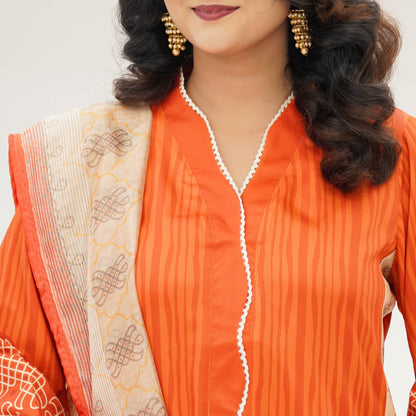 Womens Orange 3-Piece Set