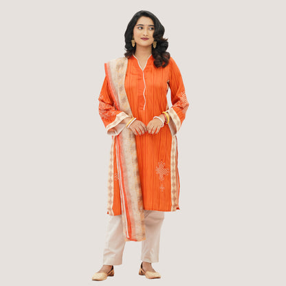 Womens Orange 3-Piece Set