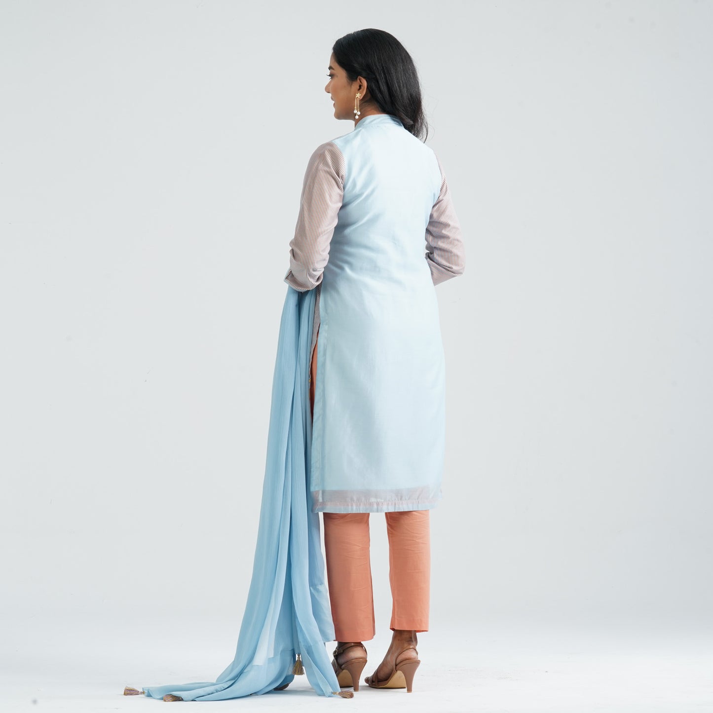 Women's Sky Blue Three Piece Set
