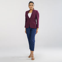 Load image into Gallery viewer, Womens Marron Slim Fit Blazer
