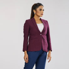 Load image into Gallery viewer, Womens Marron Slim Fit Blazer
