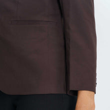 Load image into Gallery viewer, Womens Coffee Slim Fit Blazer
