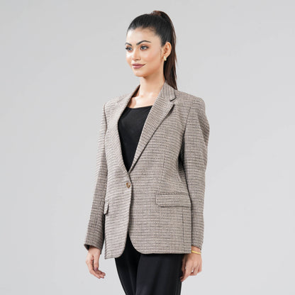 Women Dark Beige Blazer