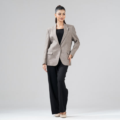 Women Dark Beige Blazer