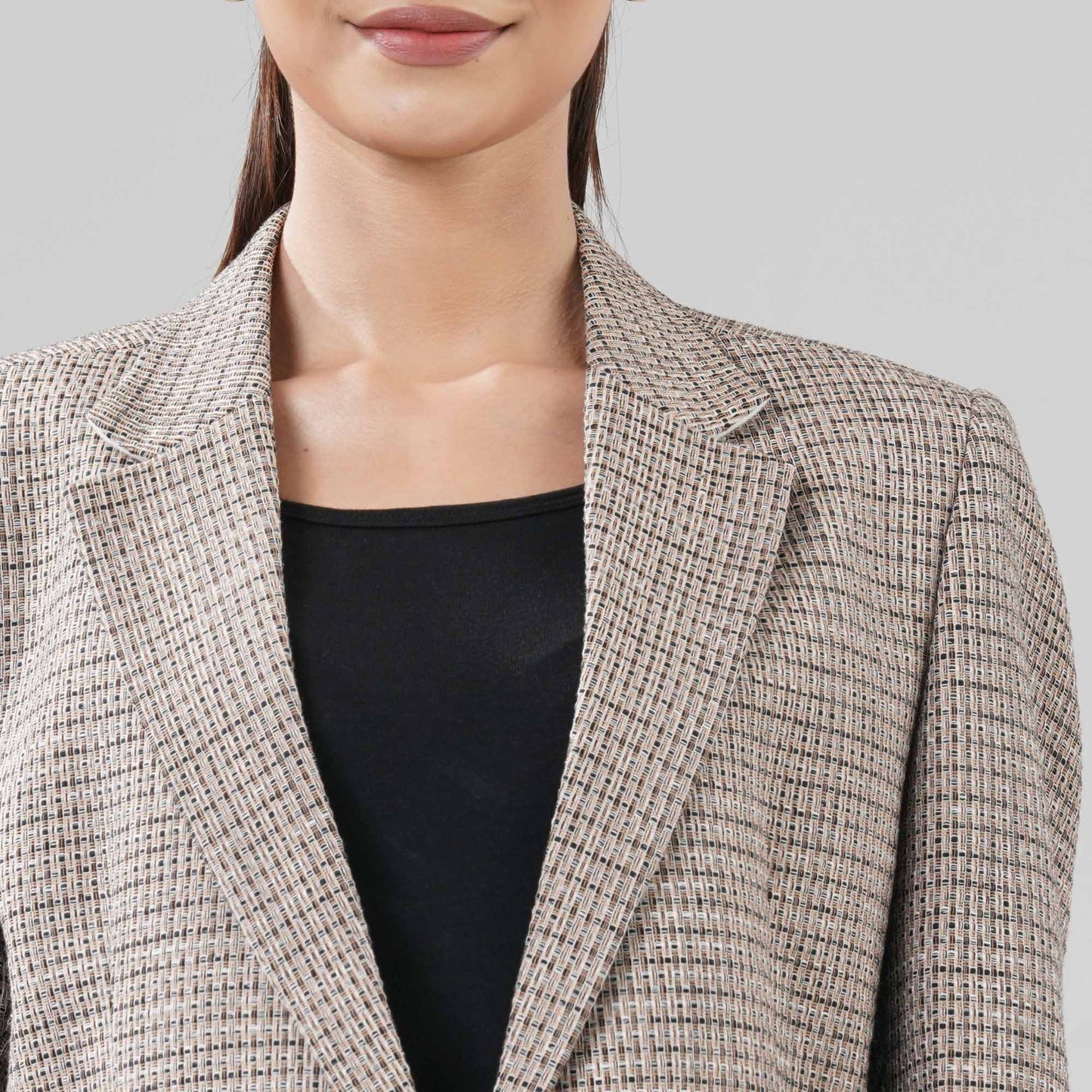 Women Dark Beige Blazer