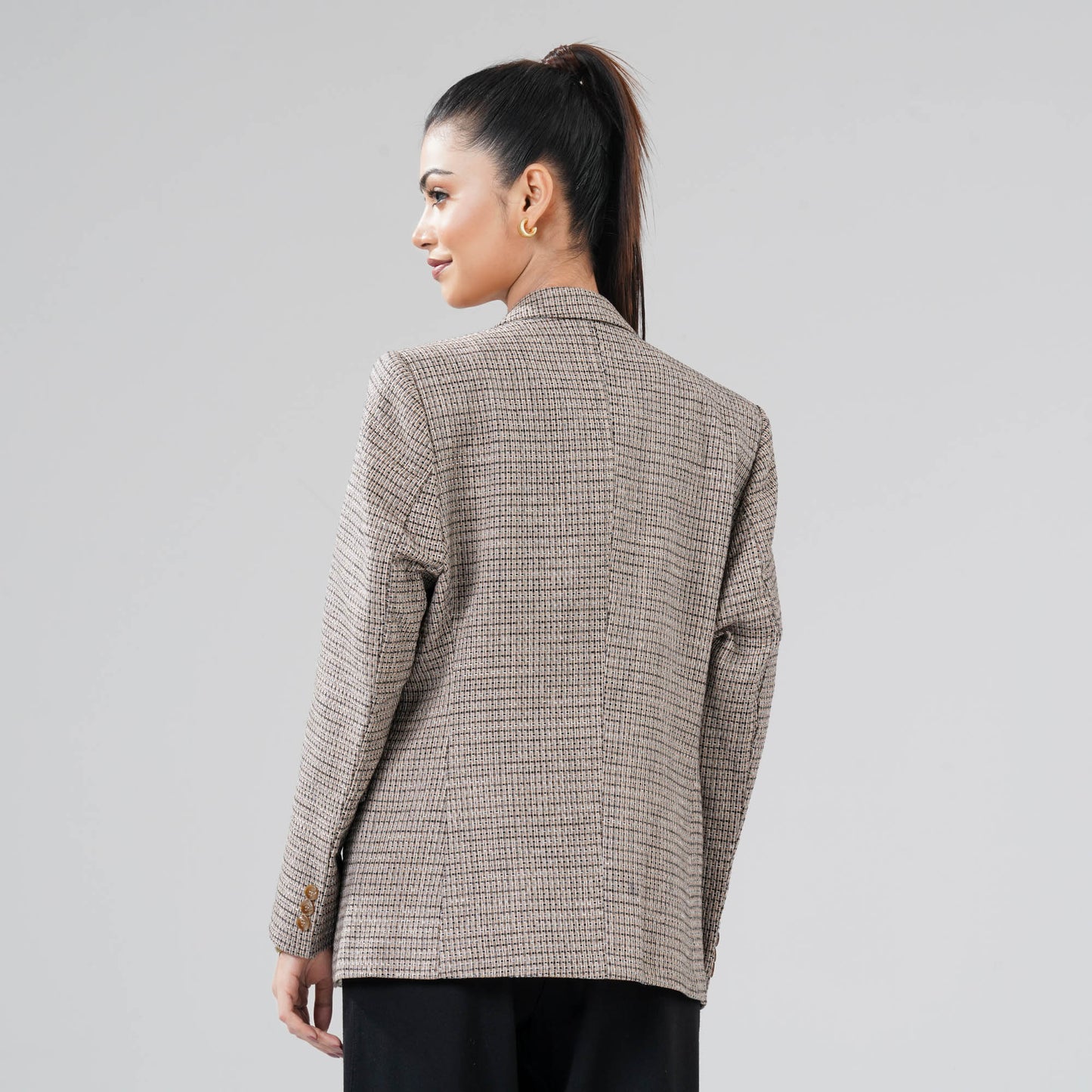 Women Dark Beige Blazer