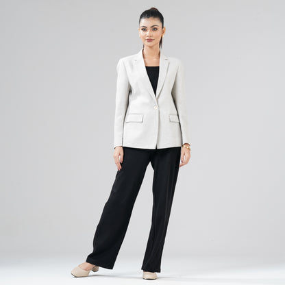 Womens Dark Beige Blazer