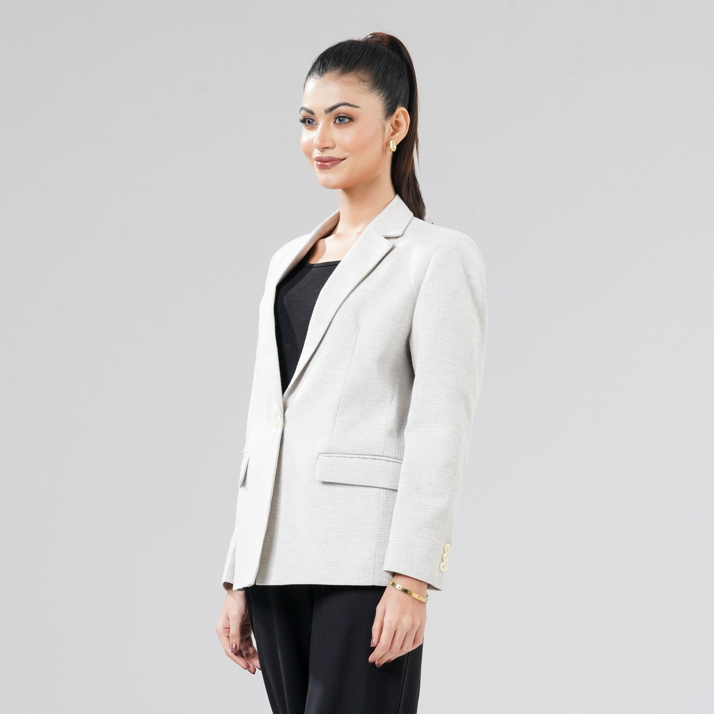 Womens Dark Beige Blazer