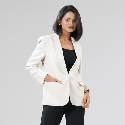 Womens Off White Blazer