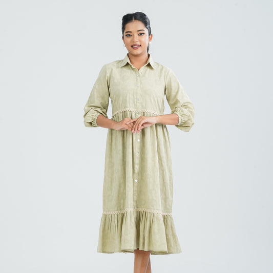 Womens Cotton Mint Dress