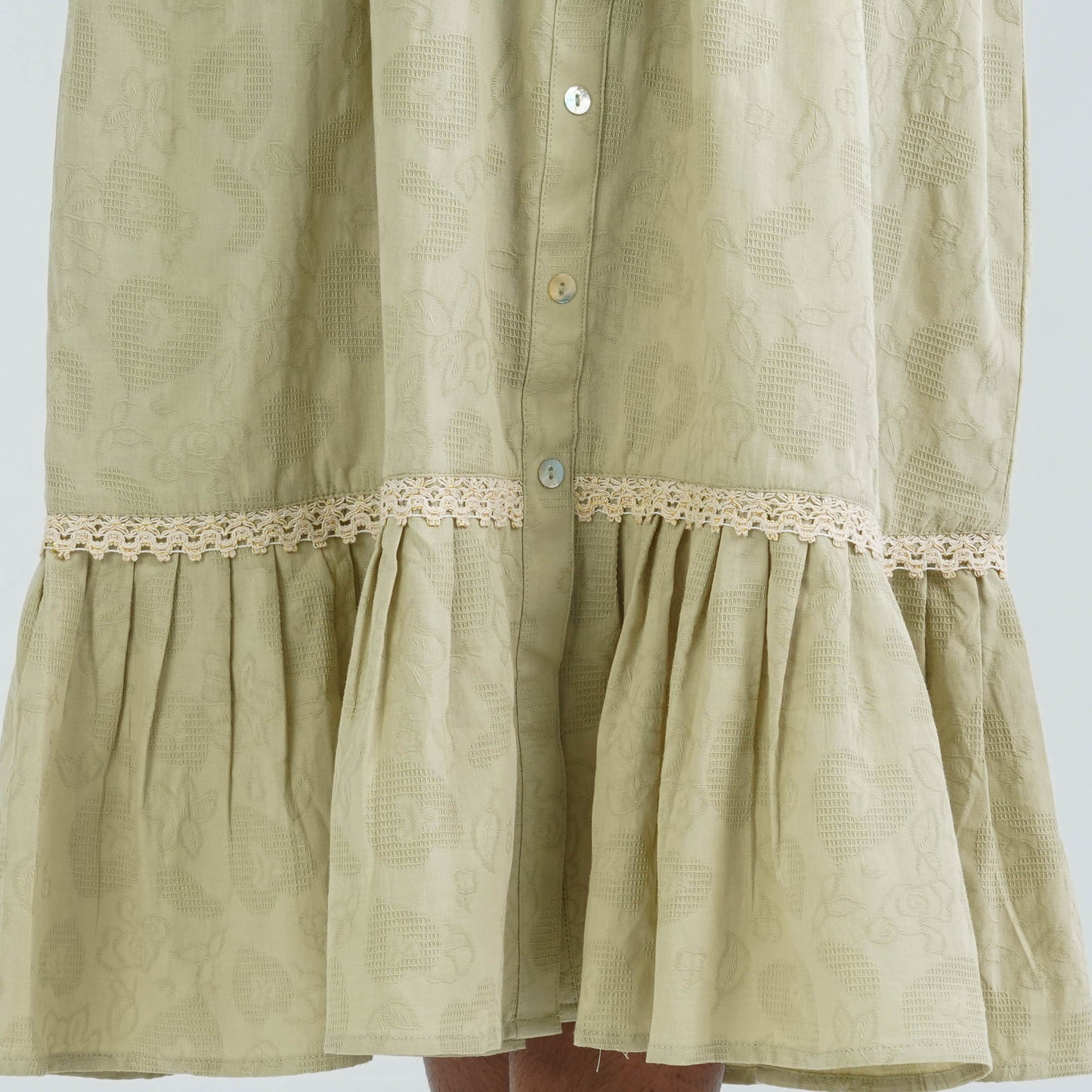 Women's Cotton Olive Dress