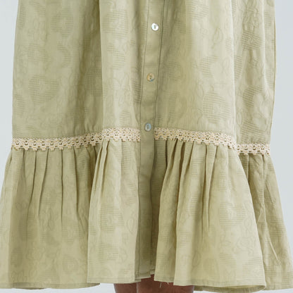 Women's Cotton Olive Dress