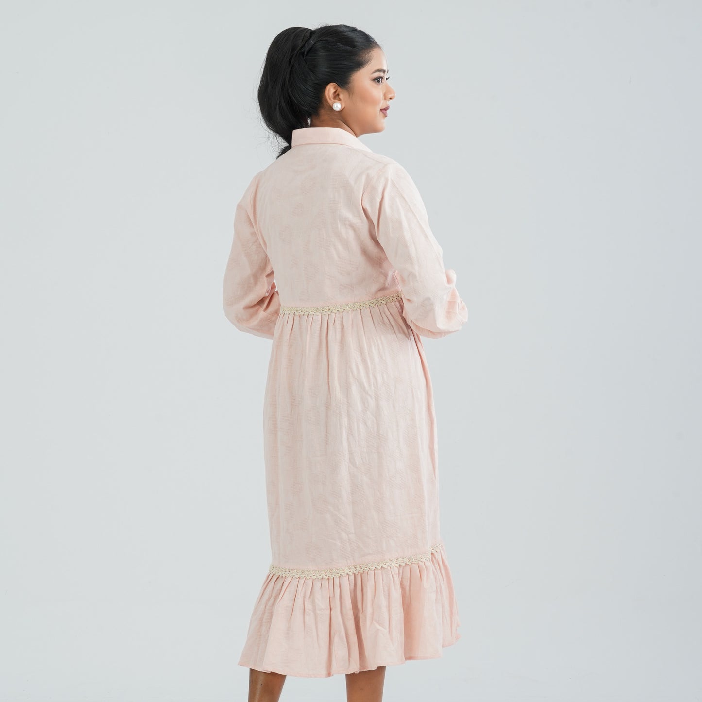 Women's Cotton Pink Dress
