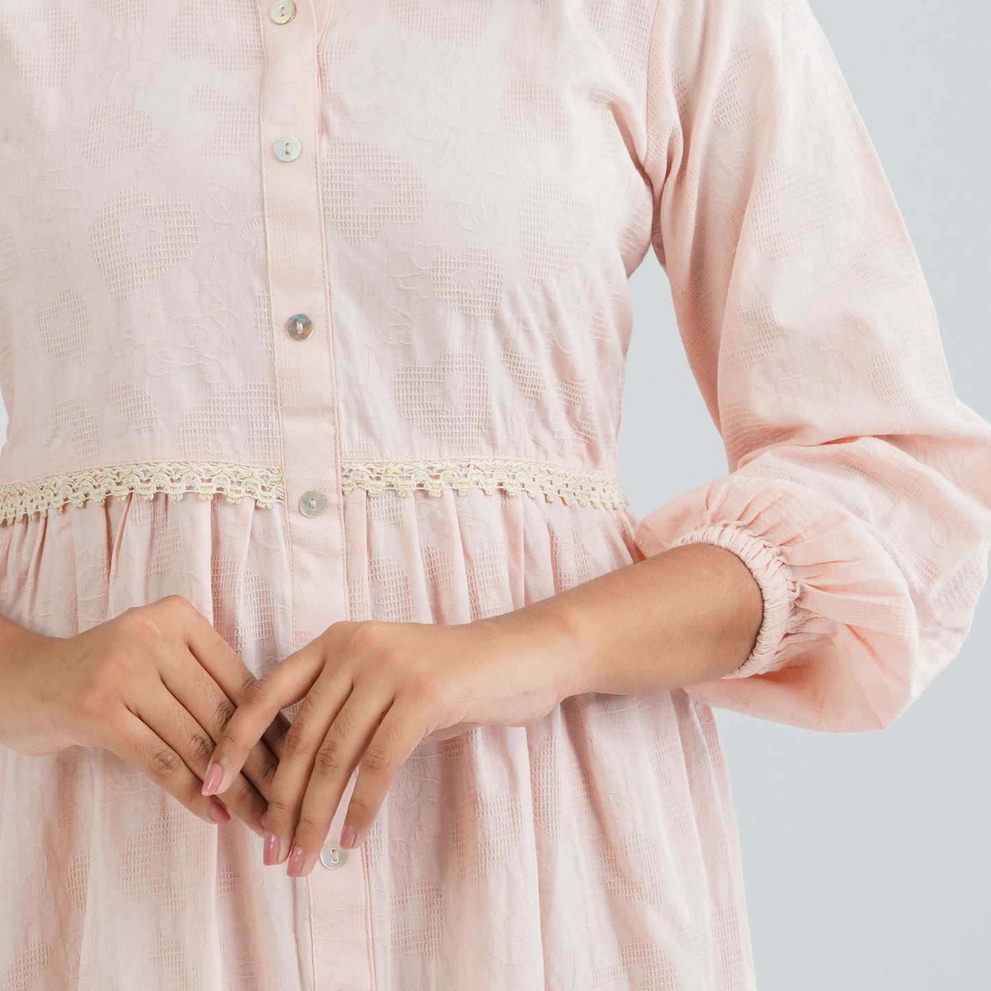 Women's Cotton Pink Dress