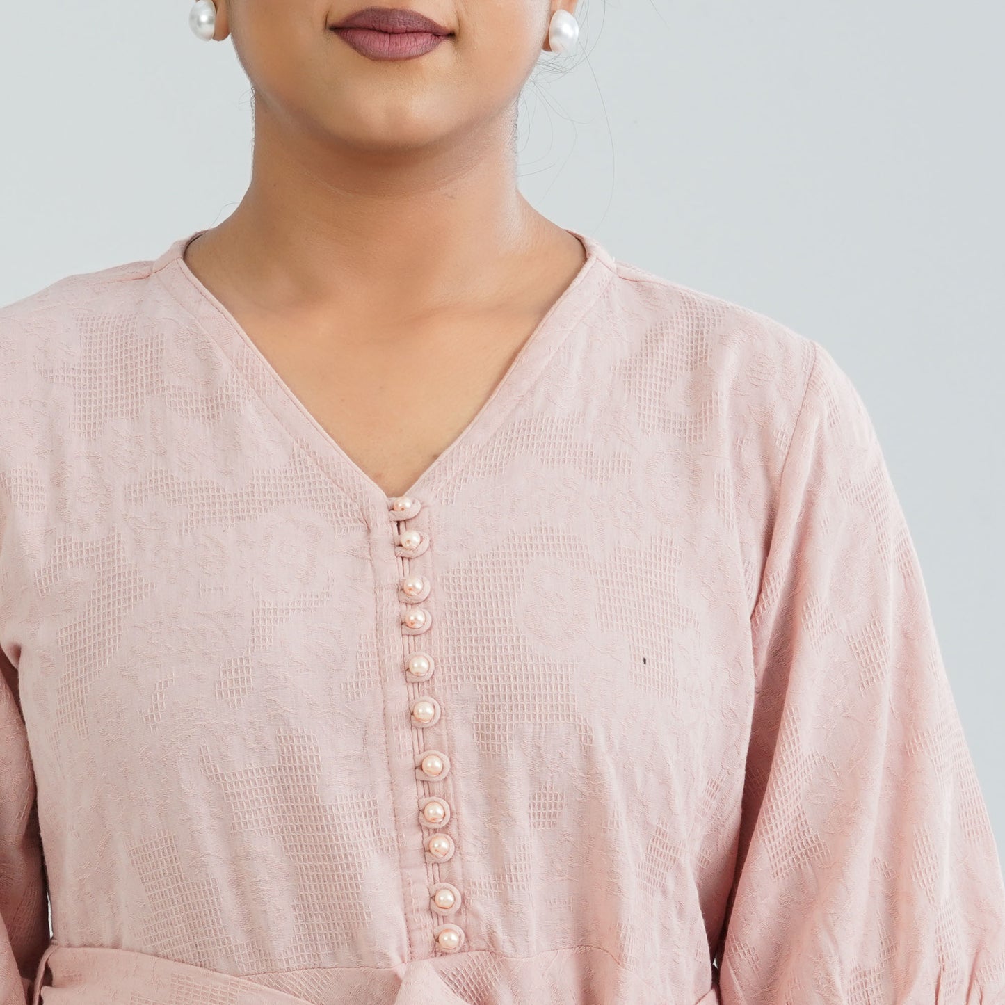 Womens Cotton Pink Dress