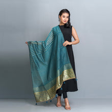 Load image into Gallery viewer, Ladies Dupatta- Teal Blue
