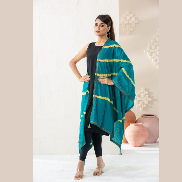 ETHNIC ORNA-TEAL BLUE