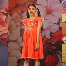 Load image into Gallery viewer, GIRLS FROCK-ORANGE
