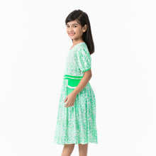 Load image into Gallery viewer, Girls Multicolor Floral Frock
