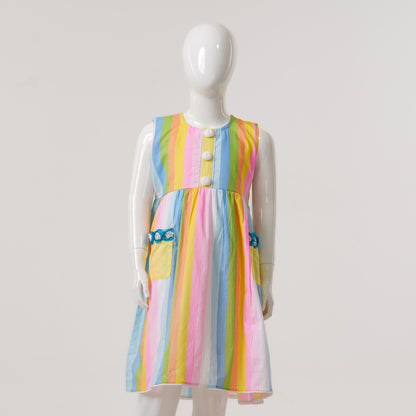 Girls Rainbow Frock